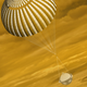 Conceptual image of DAVINCI+ during its descent toward the surface of Venus.